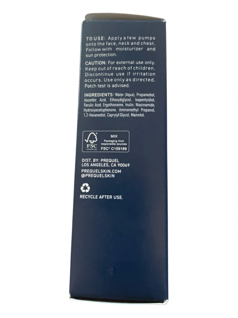 Prequel Lucent-C Brightening Vitamin C Serum - NIB 1 FL OZ